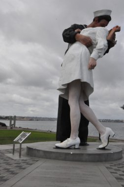 Unconditional Surrender Statue in San Diego, California clipart