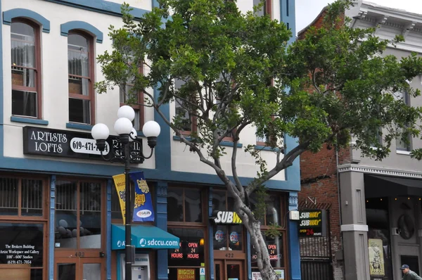 Gaslamp Quarter, in San Diego, California — Stock Photo, Image