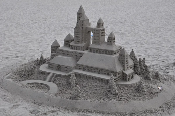 Sandcastle στο hotel del coronado σε coronado κοντά Σαν Ντιέγκο στην Καλιφόρνια — Φωτογραφία Αρχείου