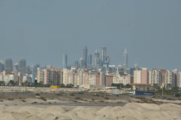 Skyscrapers on Sheikh Zayed Road in Dubai — Stock Photo, Image