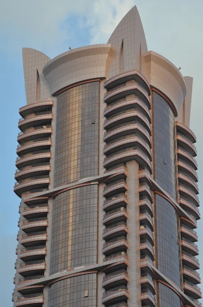 Ουρανοξύστης στην οδό sheikh Zayed στο Ντουμπάι — Φωτογραφία Αρχείου