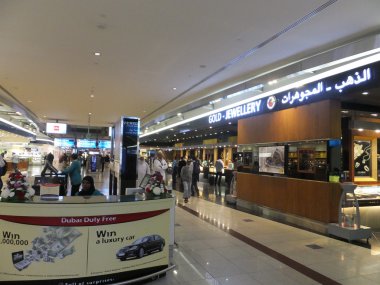 Dubai Uluslararası Havaalanı'nda duty free mağazaları