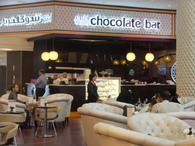 Alison çikolata bar nelson BAE dubai Mall