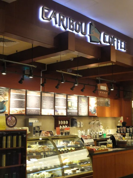 Caribou Coffee at Dubai Mall in the UAE — Stock Photo, Image