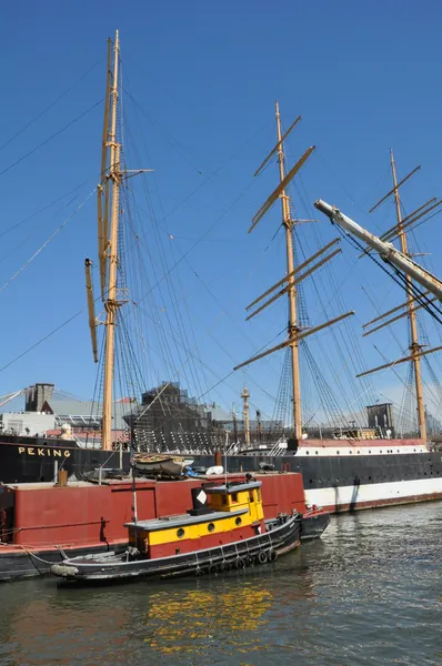 South Street Seehafen in New York — Stockfoto