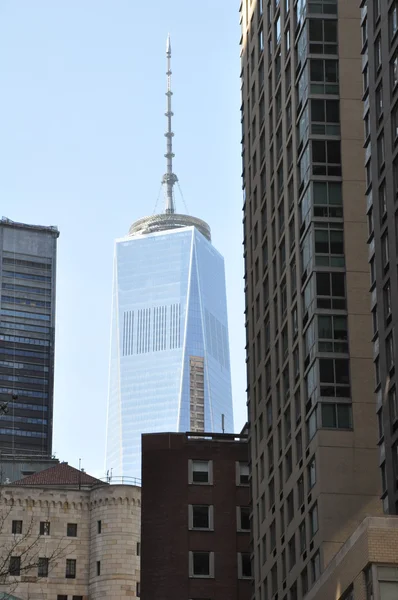 One World Trade Center (Freedom Tower) em Manhattan, Nova Iorque — Fotografia de Stock