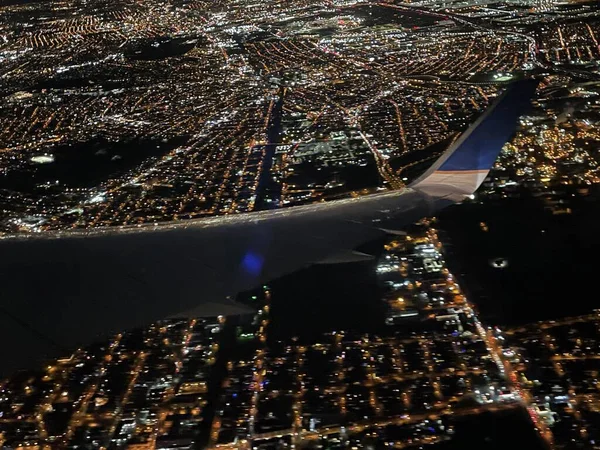 Aktualność Grudzień Widok Samolotu Nowego Jorku New Jersey Widziany Grudnia — Zdjęcie stockowe