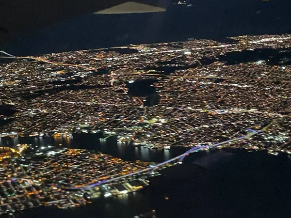 Newark Dec Luchtfoto Van New York New Jersey Vanuit Een — Stockfoto