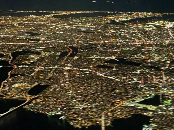 Newark Dec Luftaufnahme Von New York Und New Jersey Aus — Stockfoto