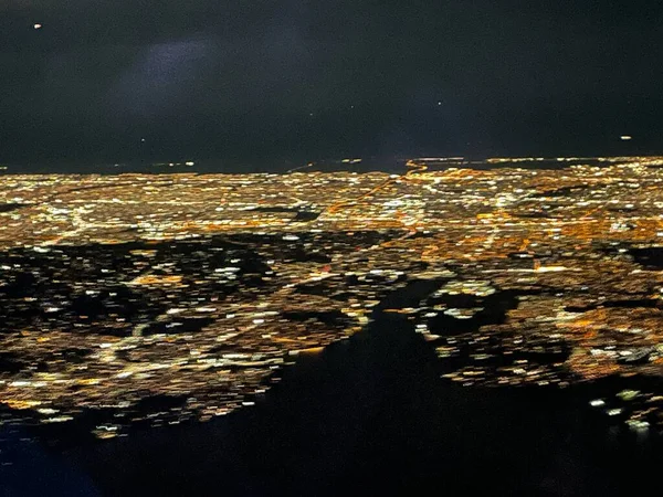 Newark Dec 2021年12月17日に見られたように 飛行機からのニューヨークとニュージャージーの空中ビュー — ストック写真
