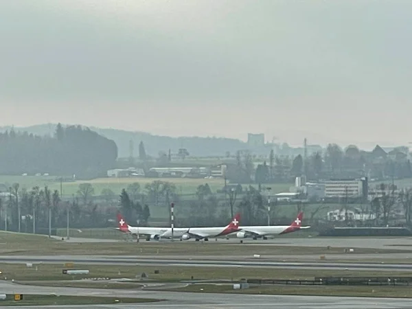 Zurich Switzerland Dec Flughafen Zurich Zurich Airport Switzerland Seen December — Stock Photo, Image