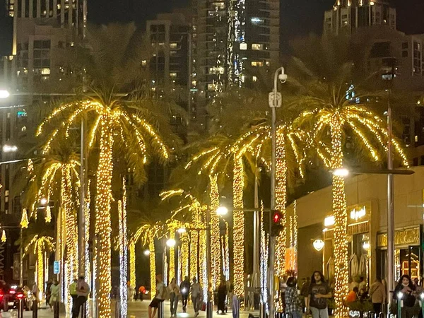 Dubai Uae Dec Emaar Boulevard Sheikh Mohammed Bin Rashid Boulevard — 스톡 사진