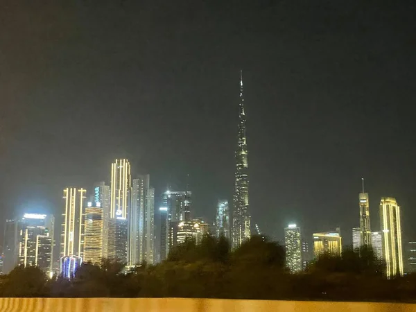 Dubai Emiratos Árabes Unidos Dic Vista Los Rascacielos Sheikh Zayed —  Fotos de Stock