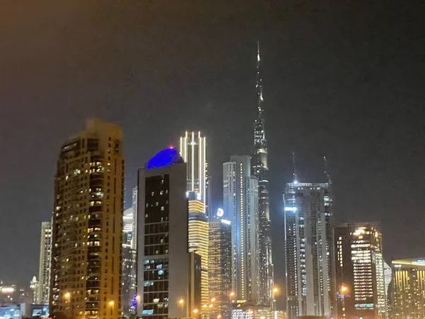 Dubai Uae Dec Вид Шейх Заєд Роуд Хмарочоси Дубаї Оае — стокове фото