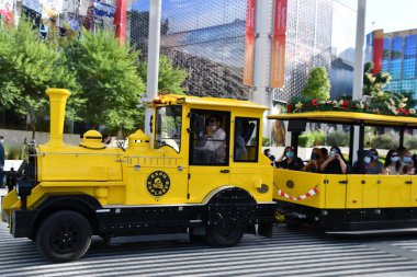 DUBAI, BAE - 20 Aralık 2021 'de Dubai, BAE' deki Expo 2020 Explorer.