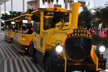 DUBAI, BAE - 20 Aralık 2021 'de Dubai, BAE' deki Expo 2020 Explorer.