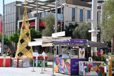 DUBAI, BAE - 26 Aralık 2021 'de Dubai, BAE' de görülen Dünya Fuarı 2020.