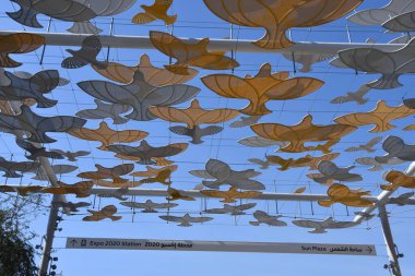 DUBAI, BAE - 26 Aralık 2021 'de Dubai, BAE' de görülen Dünya Fuarı 2020.