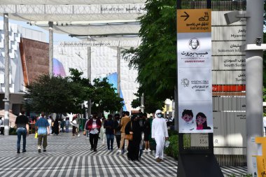 DUBAI, BAE - 26 Aralık 2021 'de Dubai, BAE' de görülen Dünya Fuarı 2020.