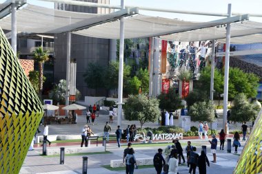 DUBAI, BAE - 26 Aralık 2021 'de Dubai, BAE' de görülen Dünya Fuarı 2020.