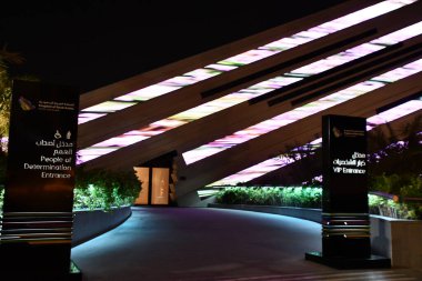 DUBAI, BAE - 26 Aralık 2021 'de Dubai, BAE' de görülen Dünya Fuarı 2020.