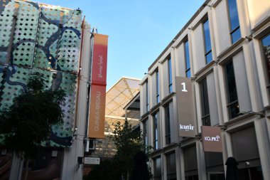 DUBAI, BAE - 20 Aralık 2021 'de Dubai, BAE' deki Expo 2020 'deki Gine-Bissau pavyonu.