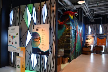 DUBAI, BAE - 20 DEC: Honduras pavyonu Dubai, BAE 'deki Expo 2020, 26 Aralık 2021' de görüldü.