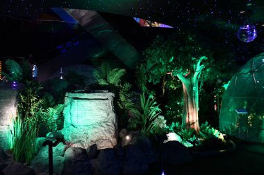 DUBAI, BAE - 20 DEC: 20 Aralık 2021 'de Dubai, BAE' de Hindistan pavyonu.