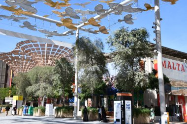 DUBAI, BAE - 20 Aralık 2021 'de Dubai, BAE' deki Expo 2020 'deki Malta pavyonu.