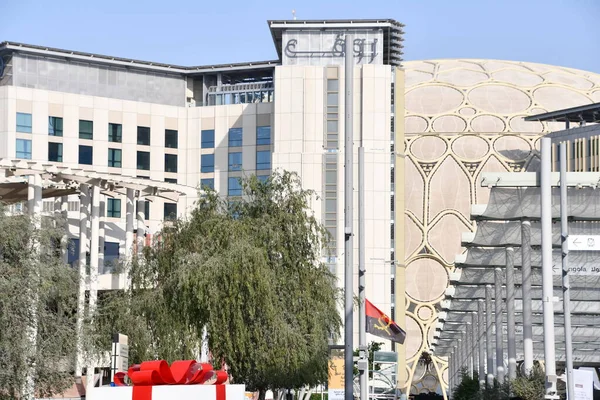 ドバイ アラブ首長国連邦 Dec 2021年12月20日に見られるように アラブ首長国連邦のドバイで開催されるExpo 2020のAl Wasl Plaza — ストック写真