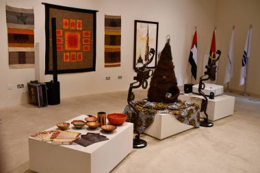 DUBAI, BAE - 20 Aralık 2021 'de Dubai, BAE' deki Angola pavyonu.