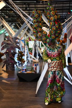 DUBAI, BAE - 20 Aralık 2021 'de Dubai, BAE' deki Dominik Cumhuriyeti pavyonu.