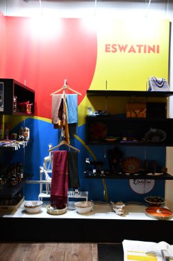 DUBAI, BAE - 20 Aralık 2021 'de Dubai, BAE' deki Expo 2020 Eswatini pavyonu.