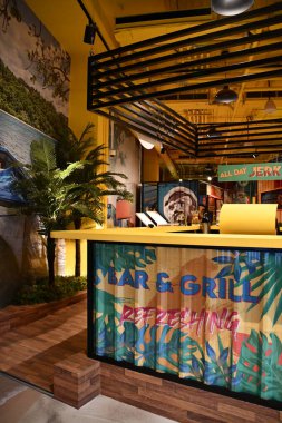 DUBAI, BAE - 20 Aralık 2021 'de Dubai, BAE' deki Jamaika pavyonu.