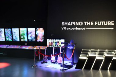 DUBAI, BAE - 20 Aralık 2021 'de Dubai, BAE' deki Sırbistan pavyonu.