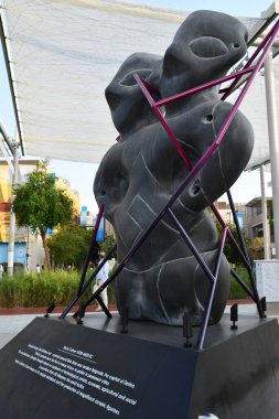 DUBAI, BAE - 20 Aralık 2021 'de Dubai, BAE' deki Sırbistan pavyonu.