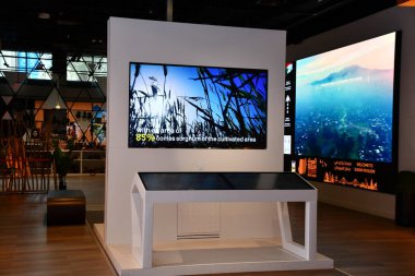 DUBAI, BAE - 20 Aralık 2021 'de Dubai, BAE' deki Sudan pavyonu.