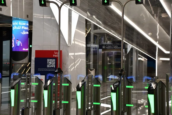 Dubai Uae Dec Metro Station Dubai Uae Seen Dec 2021 — Stock Photo, Image