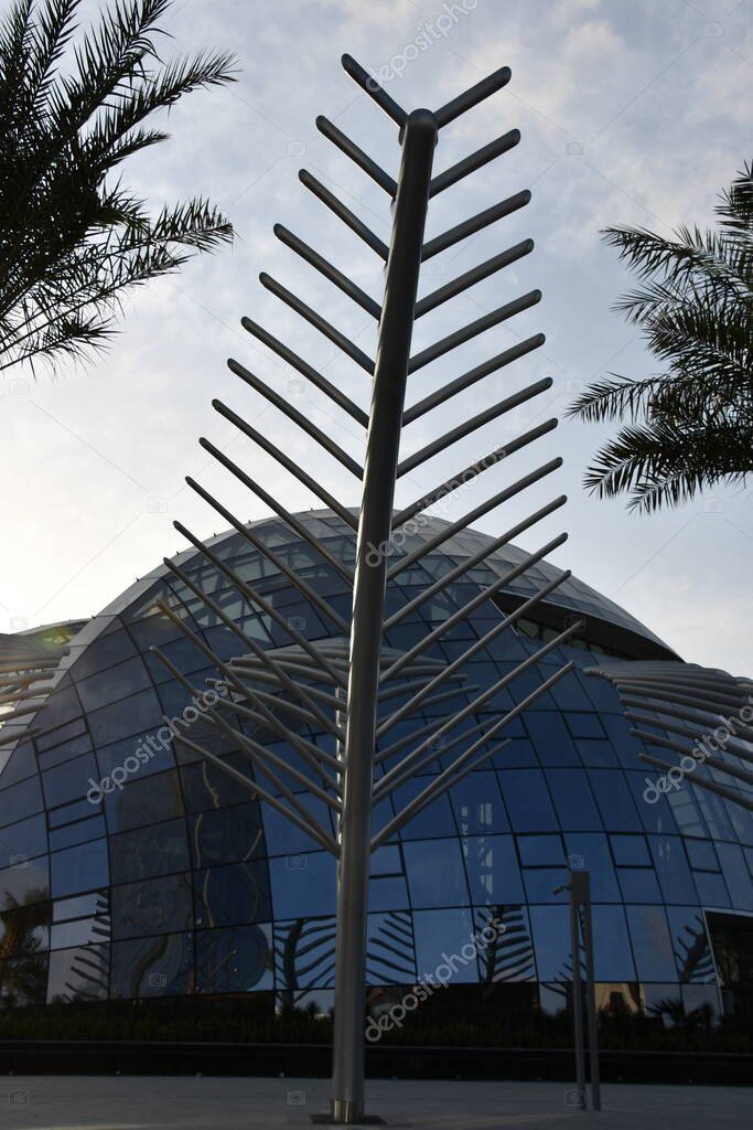 DUBAI, UAE DEC 25 Rooftop at Nakheel Mall at Palm Jumeirah in Dubai