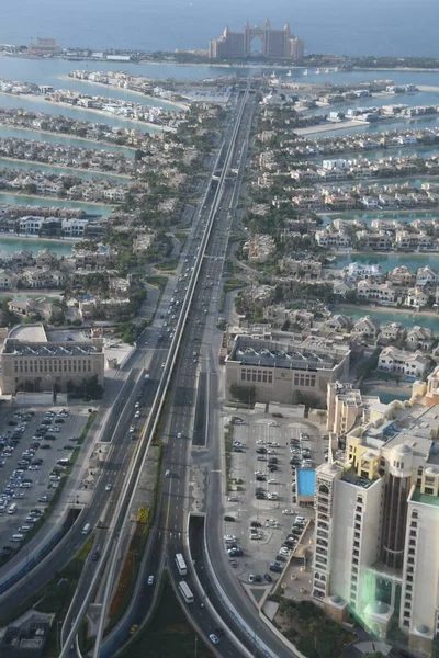 Dubai Emiratos Árabes Unidos Dic Vista Palm Jumeirah Desde Plataforma —  Fotos de Stock