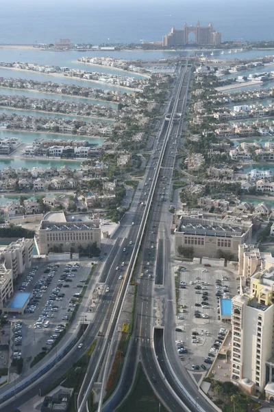 Dubai Emiratos Árabes Unidos Dic Vista Palm Jumeirah Desde Plataforma — Foto de Stock