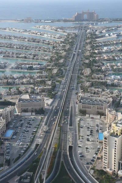 Dubai Emirados Árabes Unidos Dec Vista Palm Jumeirah Partir Deck — Fotografia de Stock