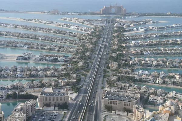 Dubai Verenigde Arabische Emiraten Dec Het Uitzicht Palm Jumeirah Vanaf — Stockfoto