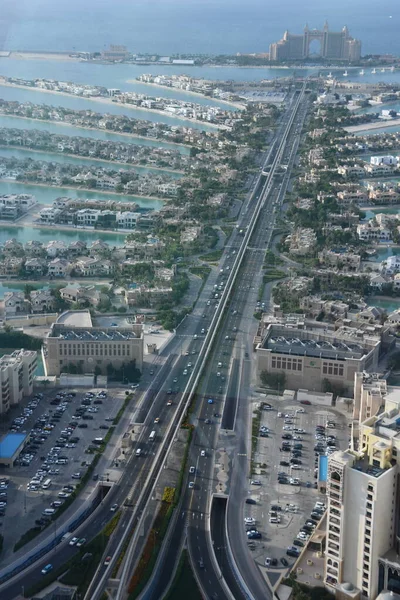 Dubai Zjednoczone Emiraty Arabskie Dec Widok Palm Jumeirah Tarasu Widokowego — Zdjęcie stockowe