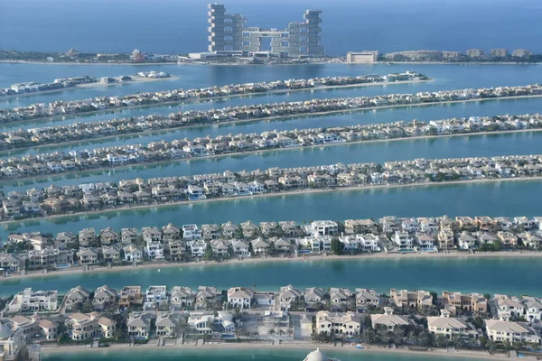 Dubai Emirados Árabes Unidos Dec Vista Palm Jumeirah Partir Deck — Fotografia de Stock