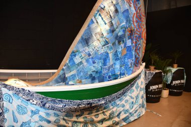 DUBAI, BAE - 20 Aralık 2021 'de Dubai, BAE' deki Bahama pavyonu.