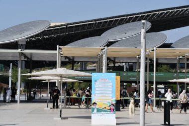 DUBAI, BAE - 26 Aralık 2021 'de Dubai, BAE' de görülen Dünya Fuarı 2020.