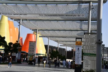 DUBAI, BAE - 26 Aralık 2021 'de Dubai, BAE' de görülen Dünya Fuarı 2020.