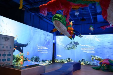 DUBAI, BAE - 20 Aralık 2021 'de Dubai, BAE' deki Expo 2020 'de Maldivler pavyonu.