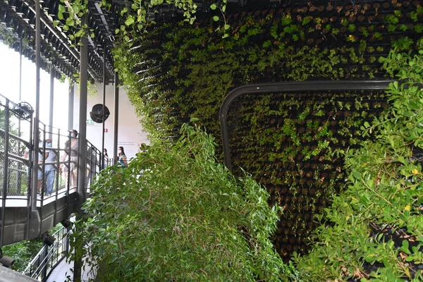 DUBAI, BAE - 20 Aralık 2021 'de Dubai, BAE' deki Expo 2020 'de Singapur pavyonu.